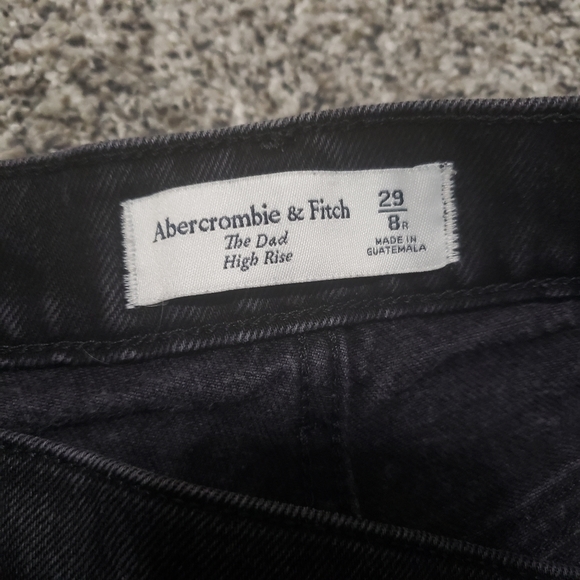 A&F High Rise Jeans with Criss Cross Waistband - Picture 8 of 13